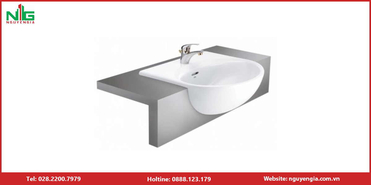 Lavabo bán âm bàn COTTO