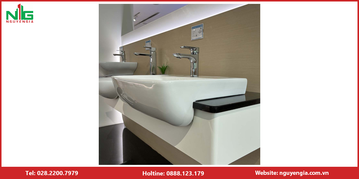  Lavabo bán âm bàn Inax