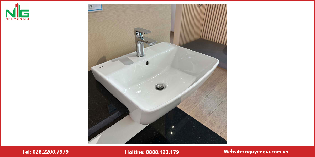  Lavabo bán âm bàn Inax