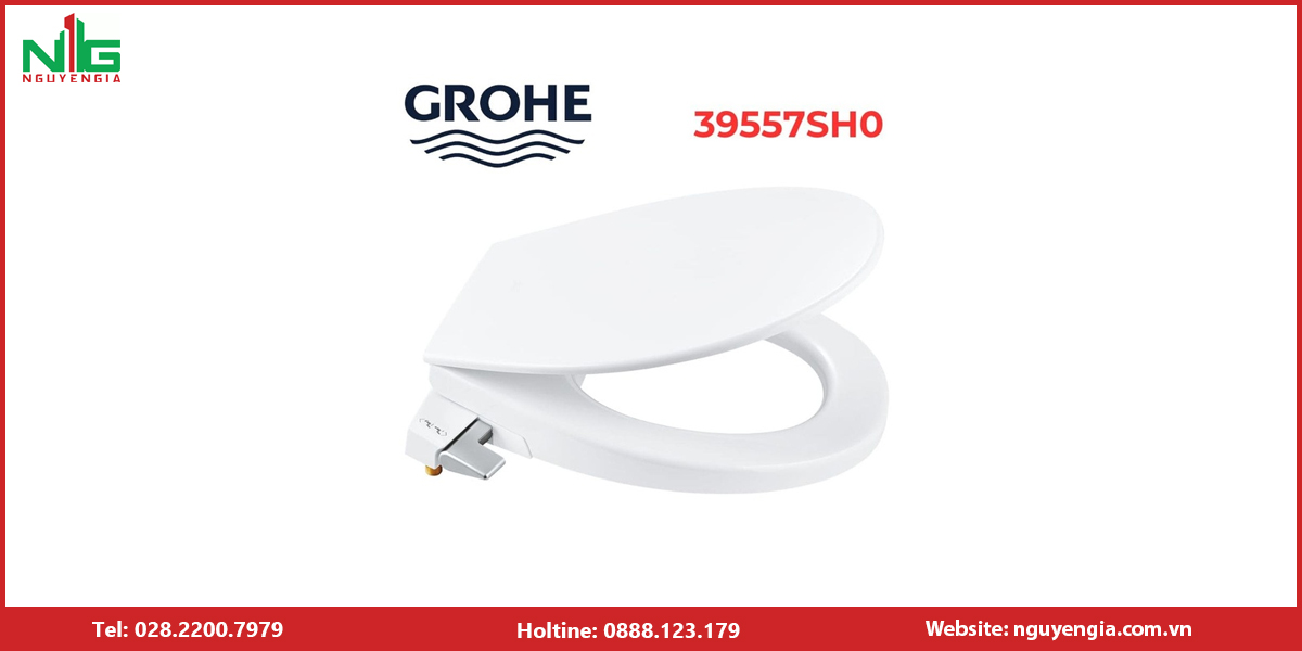 Nắp bồn cầu rửa cơ Grohe