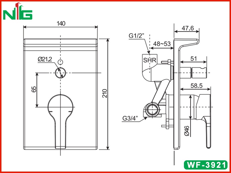 ban-ve-ky-thuat-bo-tron-nong-lanh-am-tuong-american-standard-wf-3921