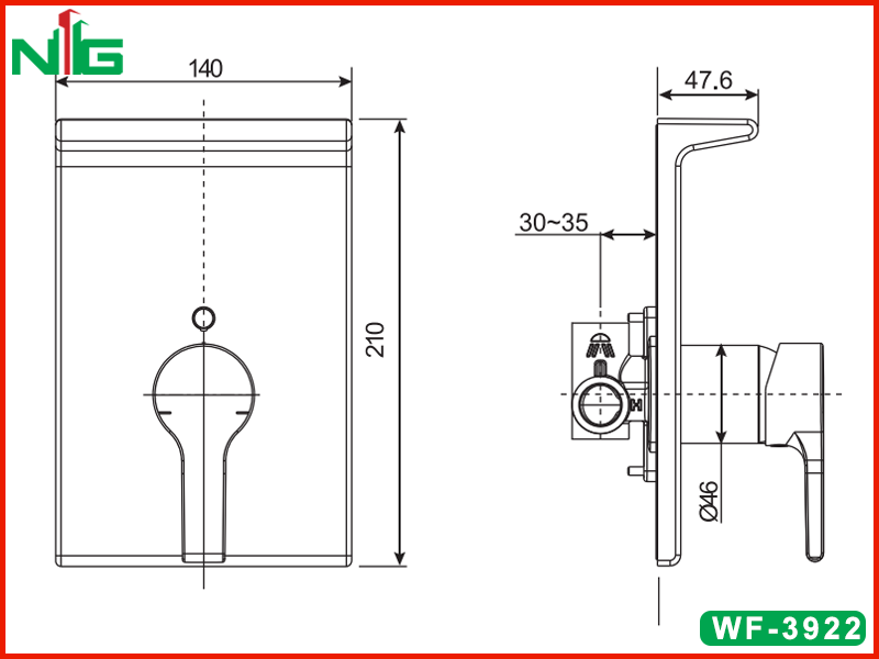 ban-ve-ky-thuat-bo-tron-nong-lanh-am-tuong-american-standard-wf-3922