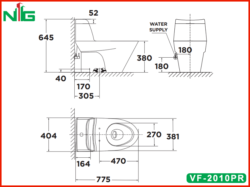 ban-ve-ky-thuat-bon-cau-nap-dien-tu-american-standard-vf-2010pr