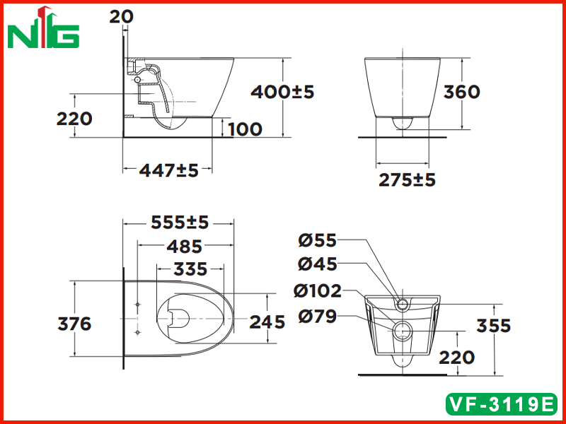 ban-ve-ky-thuat-bon-cau-treo-tuong-american-standard-vf-3119e