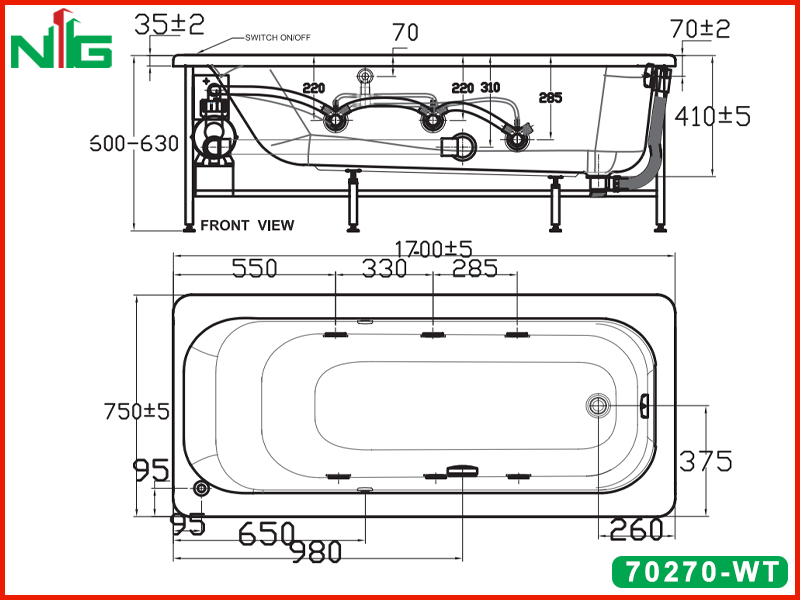 ban-ve-ky-thuat-bon-tam-am-san-american-standard-70270-wt