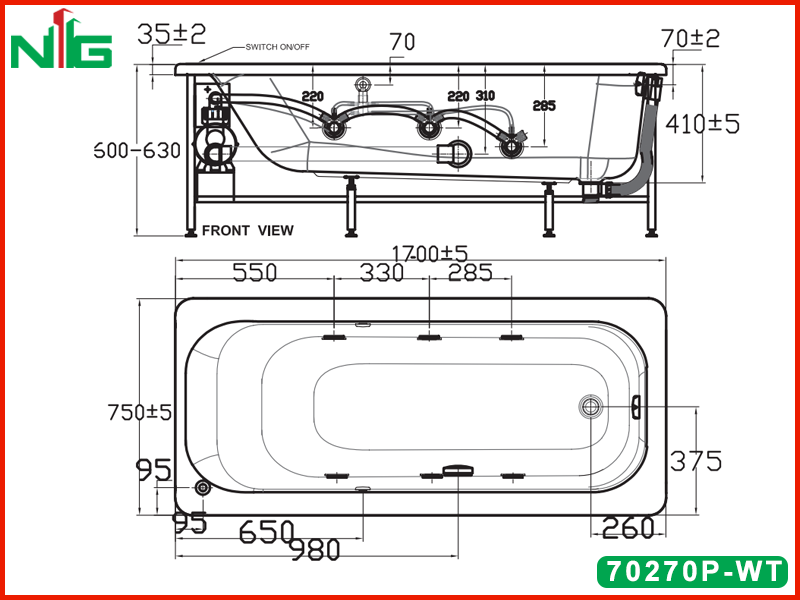 ban-ve-ky-thuat-bon-tam-am-san-american-standard-70270p-wt