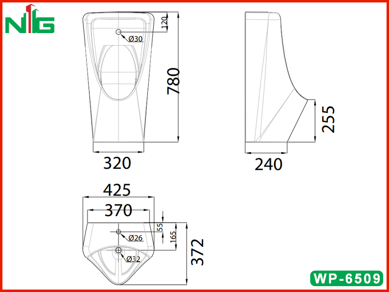 ban-ve-ky-thuat-bon-tieu-nam-treo-tuong-american-standard-wp-6509