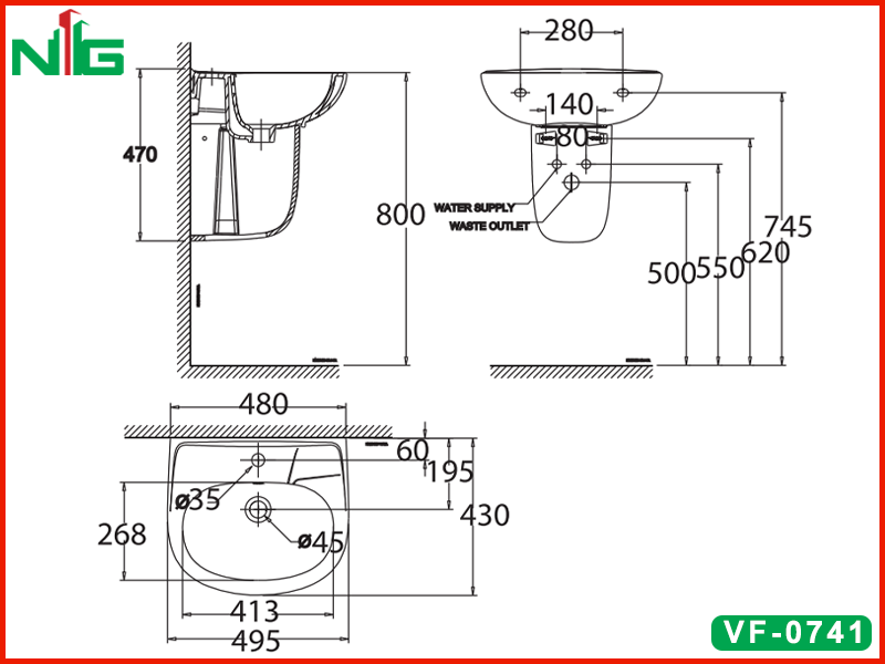 ban-ve-ky-thuat-chan-lavabo-treo-tuong-american-standard-vf-0741