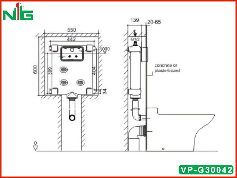 ban-ve-ky-thuat-ket-nuoc-am-tuong-american-standard-vp-g30042
