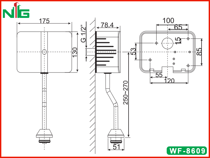 ban-ve-ky-thuat-van-xả-bon-tieu-cam-ung-american-standard-wf-8609