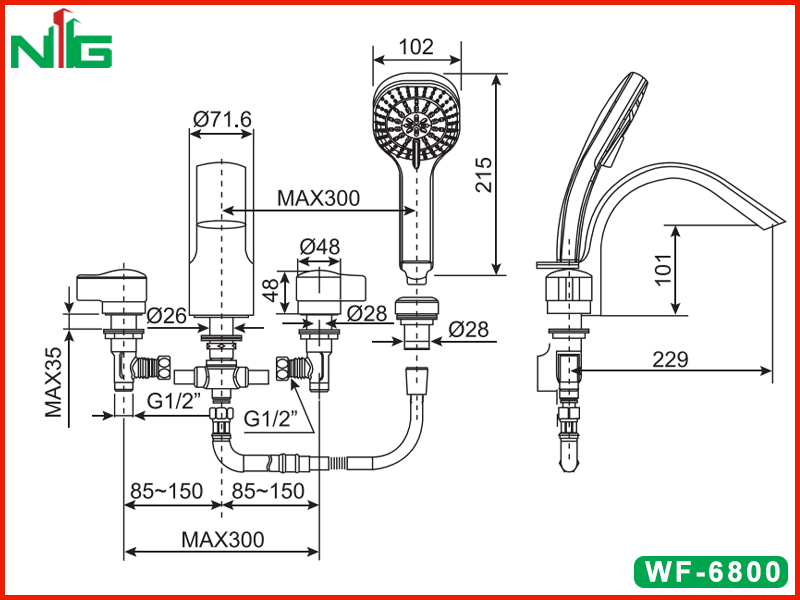 ban-ve-ky-thuat-voi-bon-tam-gan-bon-american-standard-wf-6800