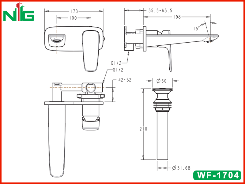 ban-ve-ky-thuat-voi-lavabo-gan-tuong-american-standard-wf-1704