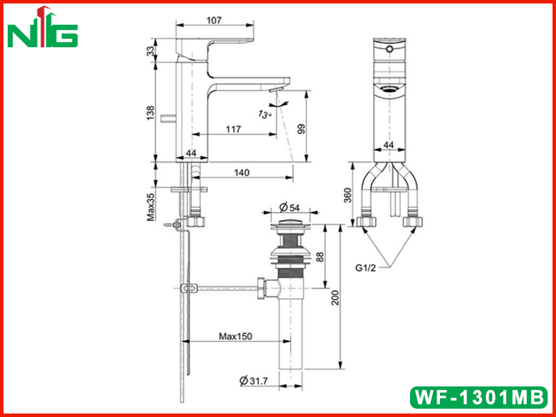 ban-ve-ky-thuat-voi-lavabo-nong-lanh-american-standard-WF-1301MB