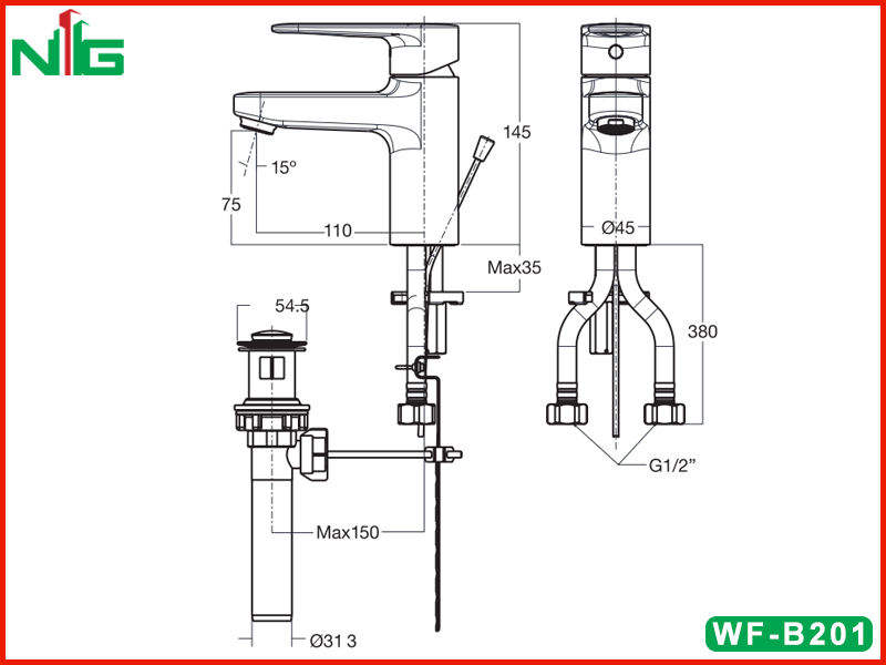 ban-ve-ky-thuat-voi-lavabo-nong-lanh-american-standard-wf-b201