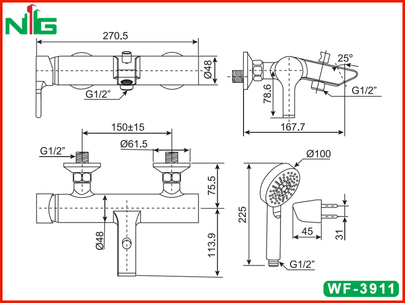 ban-ve-ky-thuat-voi-sen-nong-lanh-american-standard-wf-3911