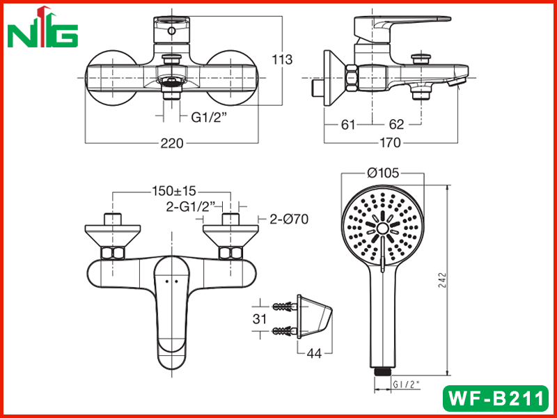ban-ve-ky-thuat-voi-sen-nong-lanh-american-standard-wf-b211