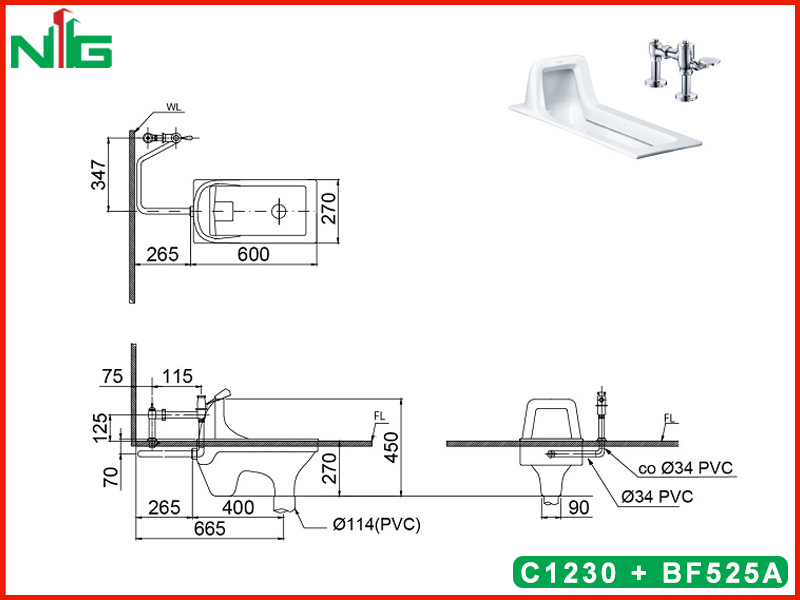 ban-ve-ky-thuat-bon-cau-xa-gat-tay-caesar-C1230-BF525A
