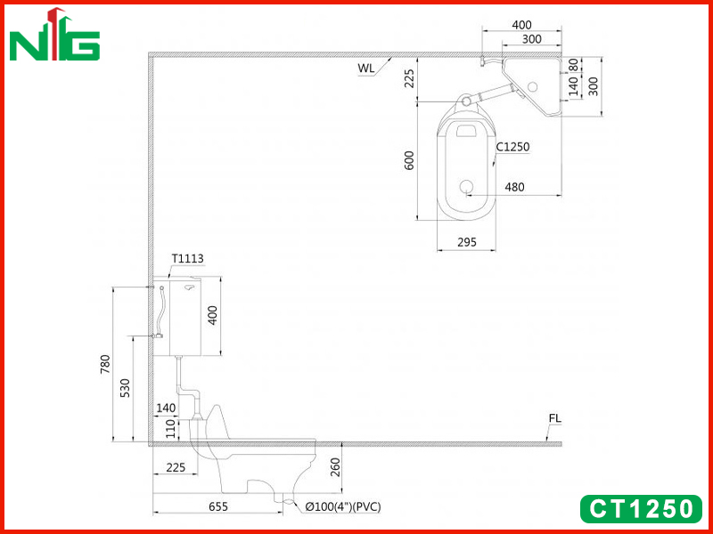 ban-ve-ky-thuat-bon-cau-xom-caesar-CT1250