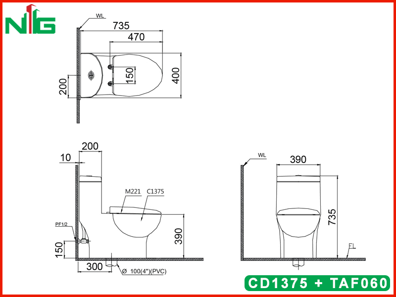 ban-ve-ky-thuat-bon-cau-nap-rua-co-caesar-CD1375 + TAF060