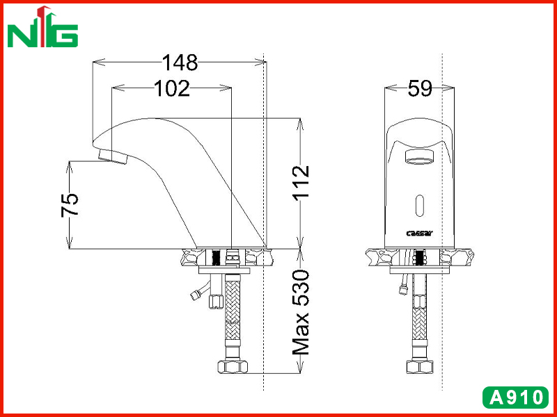 ban-ve-ky-thuat-voi-lavabo-nong-lanh-caesar-A910
