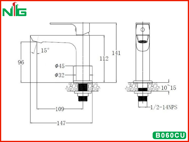ban-ve-ky-thuat-voi-lavabo-lanh-caesar-B060CU
