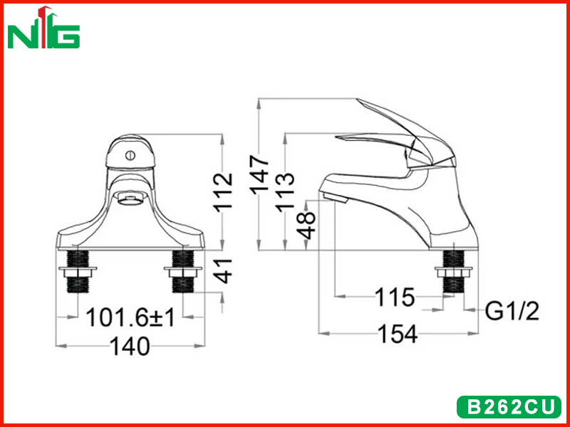 ban-ve-ky-thuat-voi-lavabo-nong-lanh-caesar-B262CU