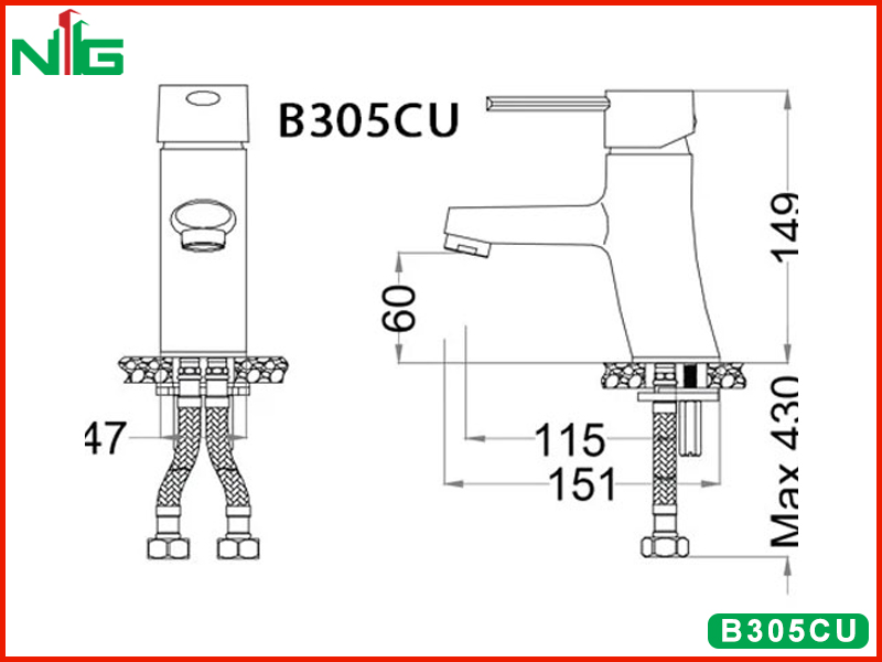 ban-ve-ky-thuat-voi-lavabo-nong-lanh-caesar-B305CU