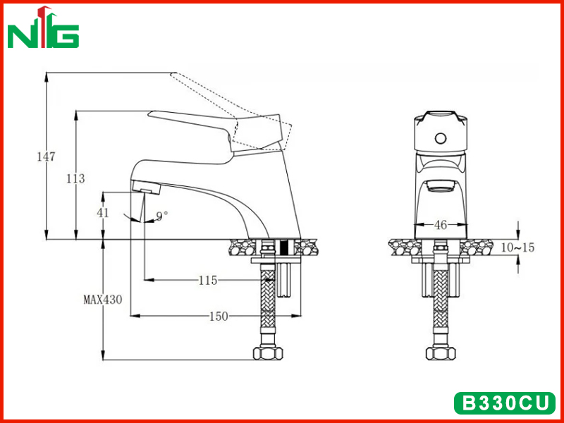 ban-ve-ky-thuat-voi-lavabo-nong-lanh-caesar-B330CU