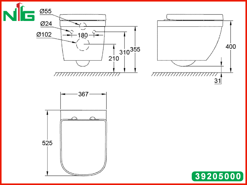 ban-ve-ky-thuat-bon-cau-treo-tuong-grohe-eurosmart-39205000