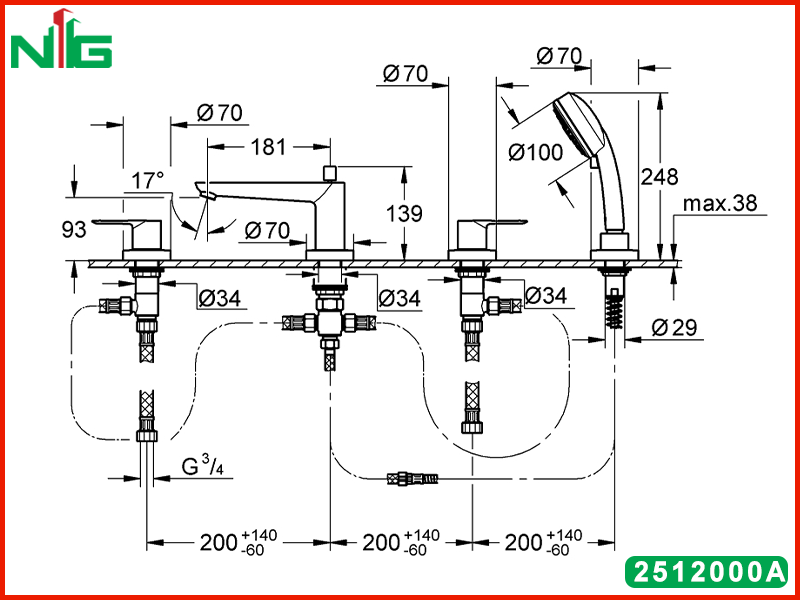 ban-ve-ky-thuat-voi-bon-tam-gan-bon-grohe-bauedge-2512000A