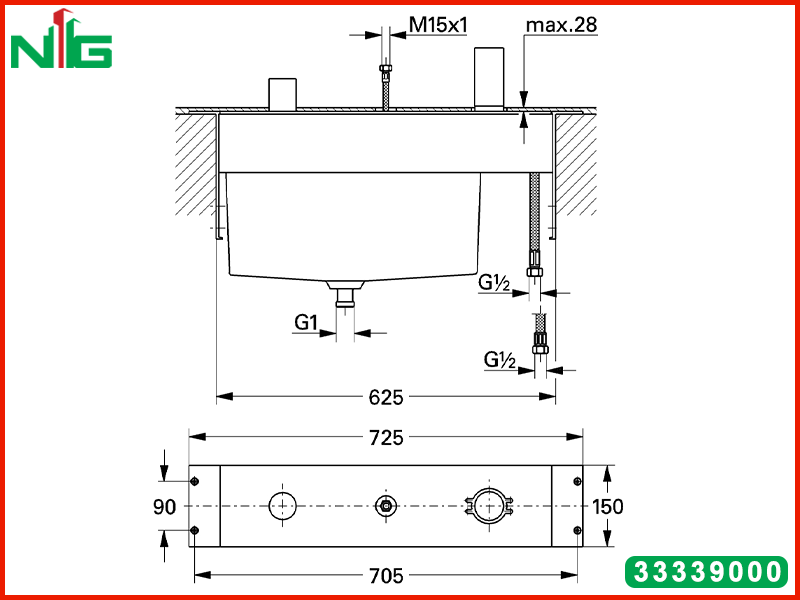 ban-ve-ky-thuat-bo-am-voi-bon-tam-gan-bon-grohe-033339000