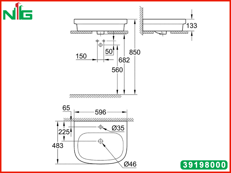 ban-ve-ky-thuat-lavabo-dat-ban-grohe-eurosmart-60cm-39198000