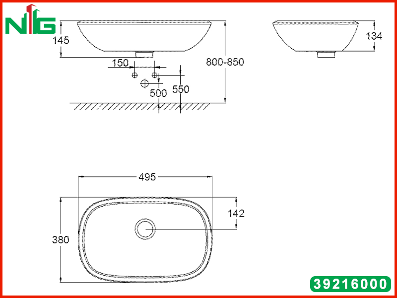 ban-ve-ky-thuat-lavabo-dat-ban-grohe-eurostyle-50cm-39216000