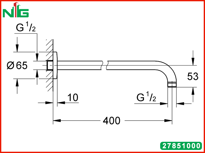 ban-ve-ky-thuat-thanh-treo-bat-sen-gan-tuong-grohe-new-tempesta-400mm 27851000