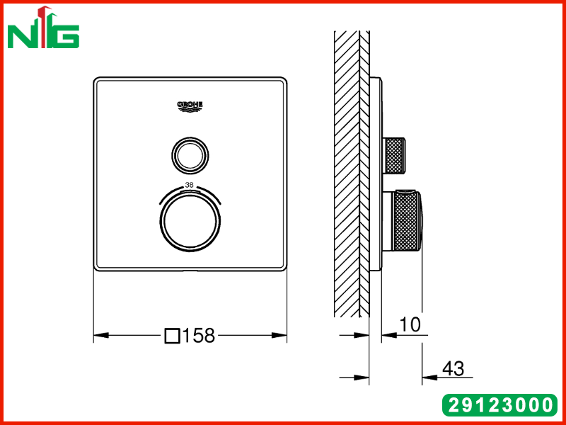 ban-ve-ky-thuat-mat-na-bo-tron-sem-am-Grohe-1-che-do-Grohtherm-SmartControl-29123000