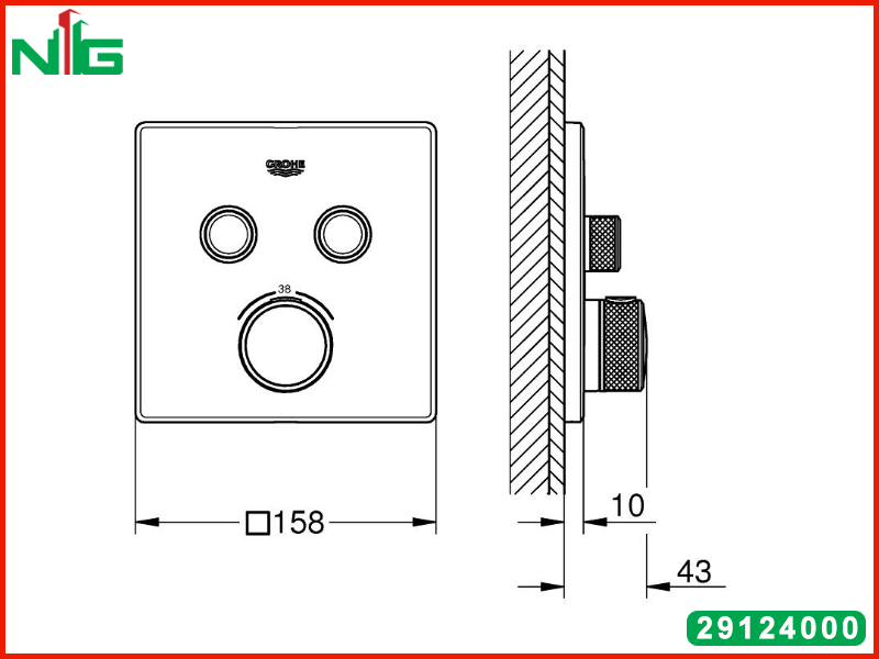 ban-ve-ky-thuat-mat-na-bo-tron-sen-am-Grohe-2-che-do-Grohtherm-SmartContro-29124000