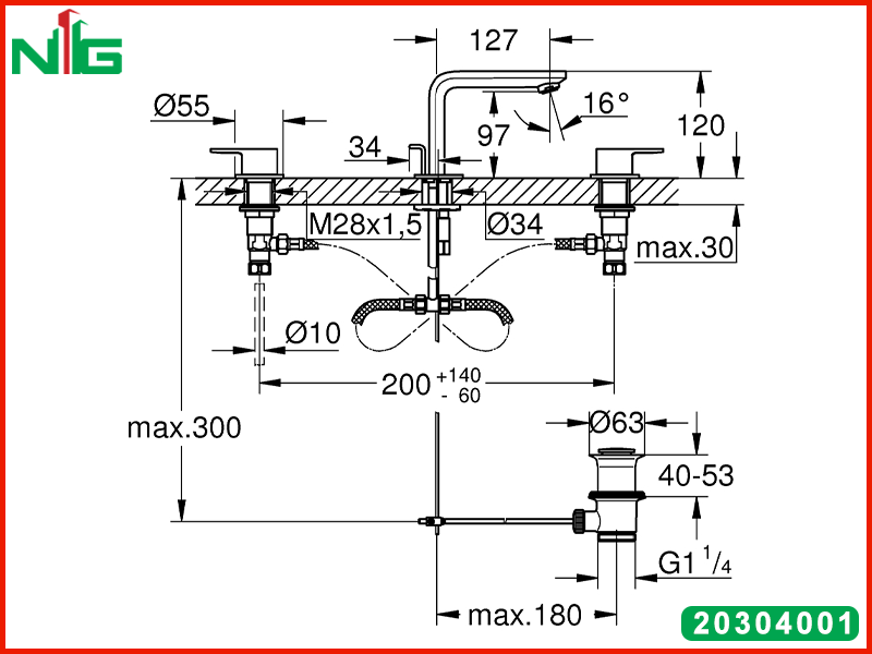 ban-ve-ky-thuat-voi-lavabo-3-lo-grohe-lineare-20304001