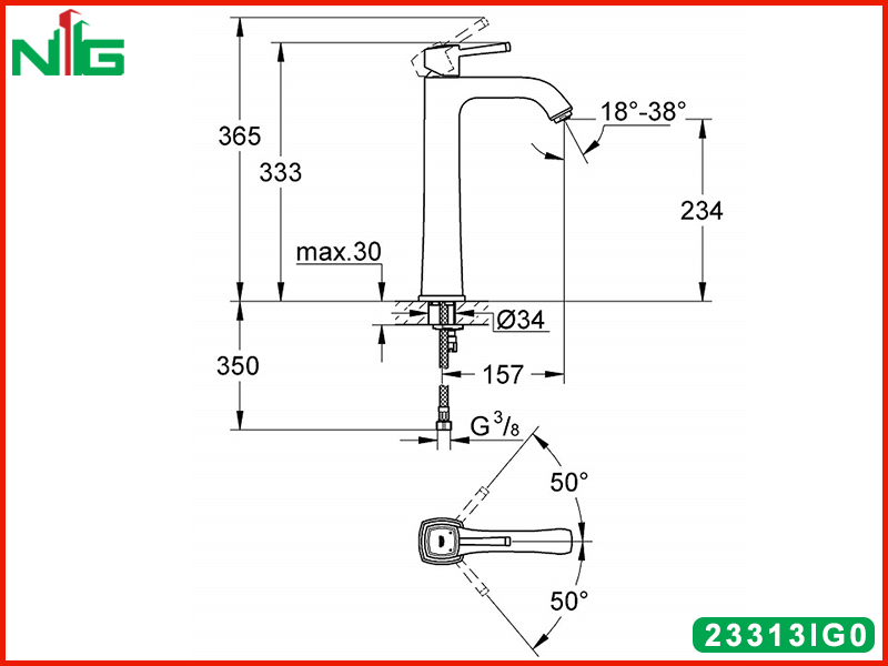 ban-ve-ky-thuat-voi-lavabo-co-cao-grohe-grandera-23313IG0
