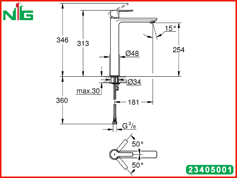 ban-ve-ky-thuat-voi-lavabo-co-cao-grohe-lineare-23405001