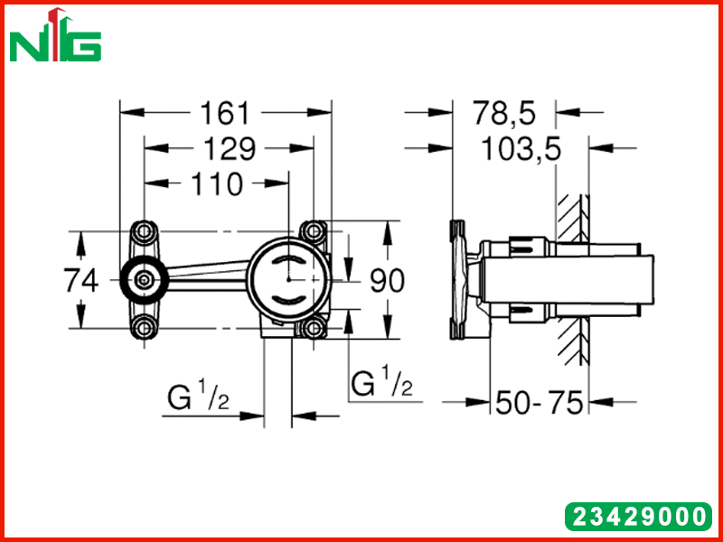 ban-ve-ky-thuat-bo-am-voi-lavabo-gan-tuong-2-lo-Grohe-23429000