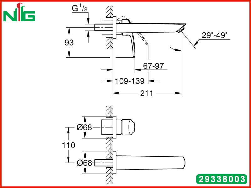 ban-ve-ky-thuat-voi-lavabo-gan-tuong-grohe-eurosmart-l-size-29338003