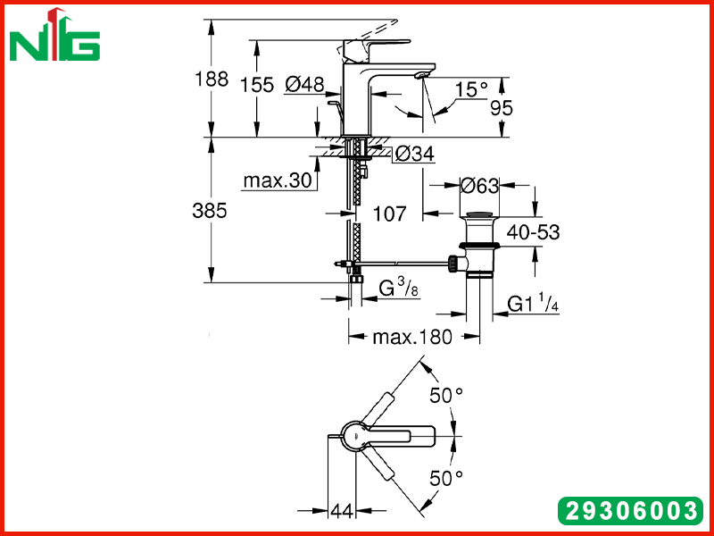 ban-ve-ky-thuat-voi-lavabo-nong-lanh-grohe-lineare-xs-size-32109001