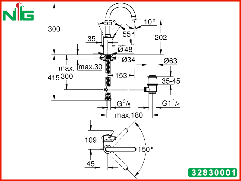 ban-ve-ky-thuat-voi-lavabo-nong-lanh-grohe-eurosmart-cosmopolitan-l-size-32830001