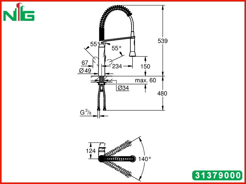 ban-ve-ky-thuat-voi-rua-bat-co-cao-grohe-k7-profi-spray-31379000