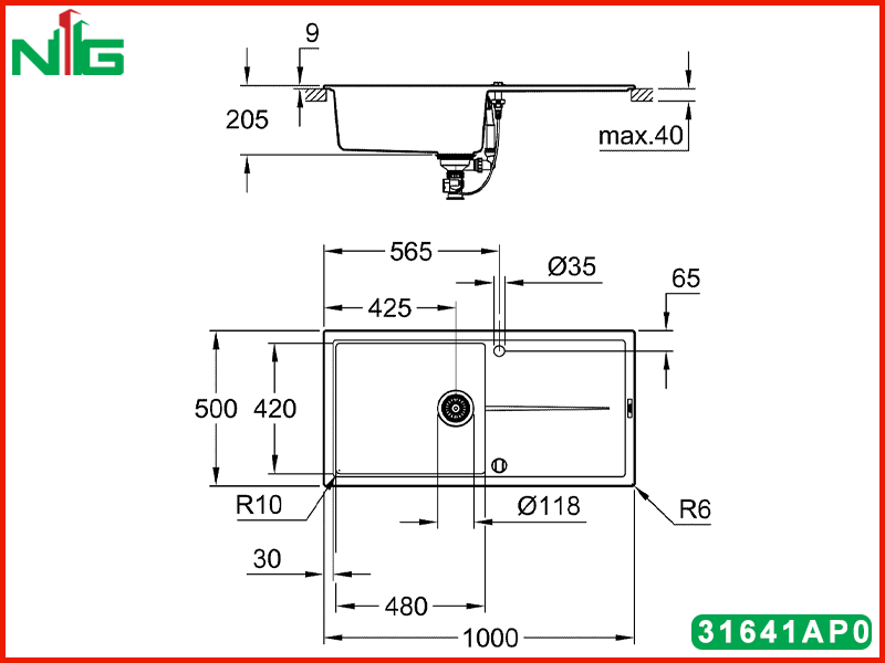 ban-ve-ky-thuat-chau-rua-bat-grohe-composite-K400-60cm-31641AP0