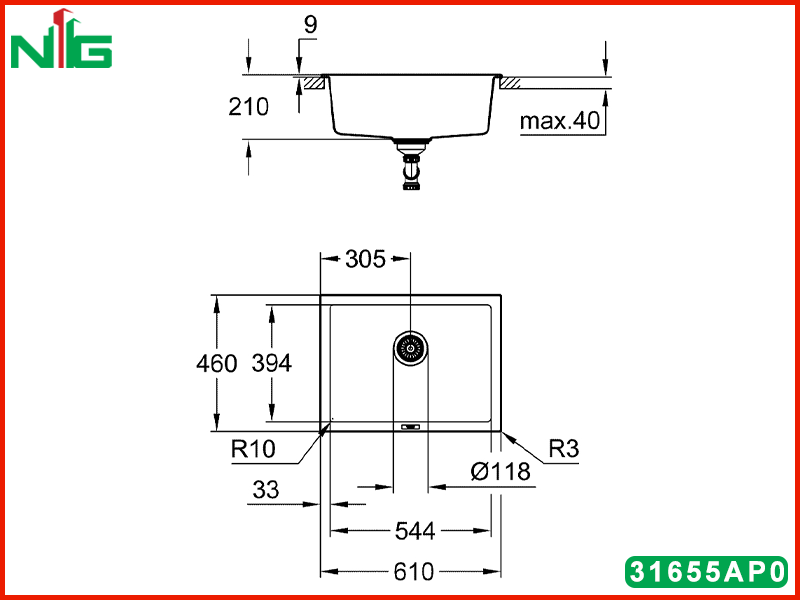 ban-ve-ky-thuat-chau-rua-bat-am-tran-grohe-composite-k700u-70cm-31655AP0 