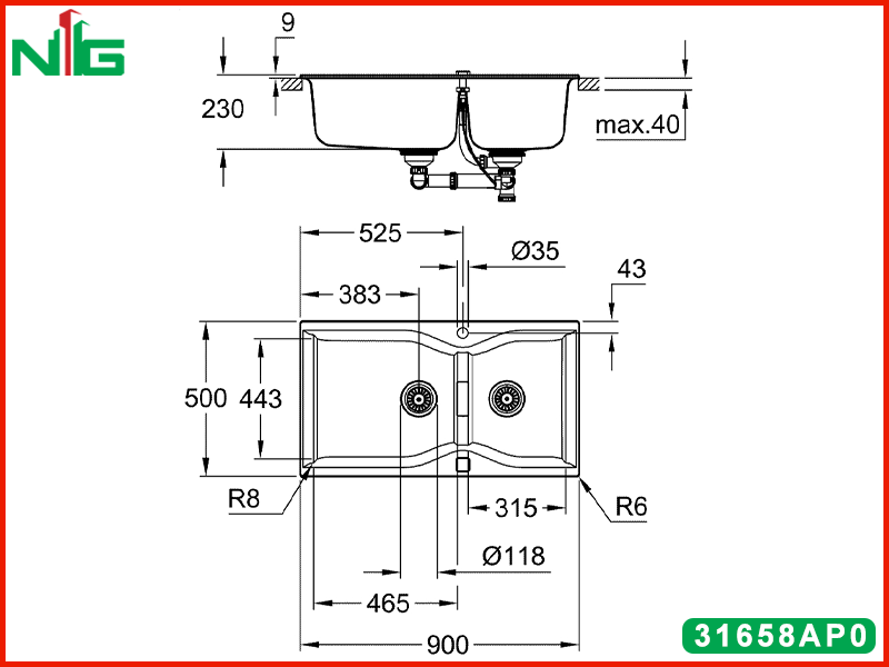 ban-ve-ky-thuat-chau-rua-bat-grohe-composite-K700-100cm-31658AP0