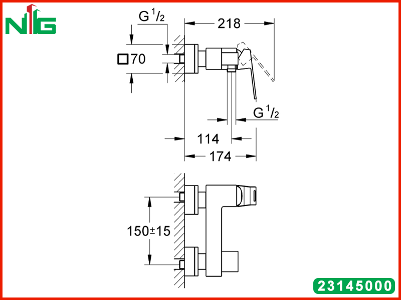 ban-ve-ky-thuat-bo-tron-nong-lanh-Grohe-1-che-do-Eurocube-23145000