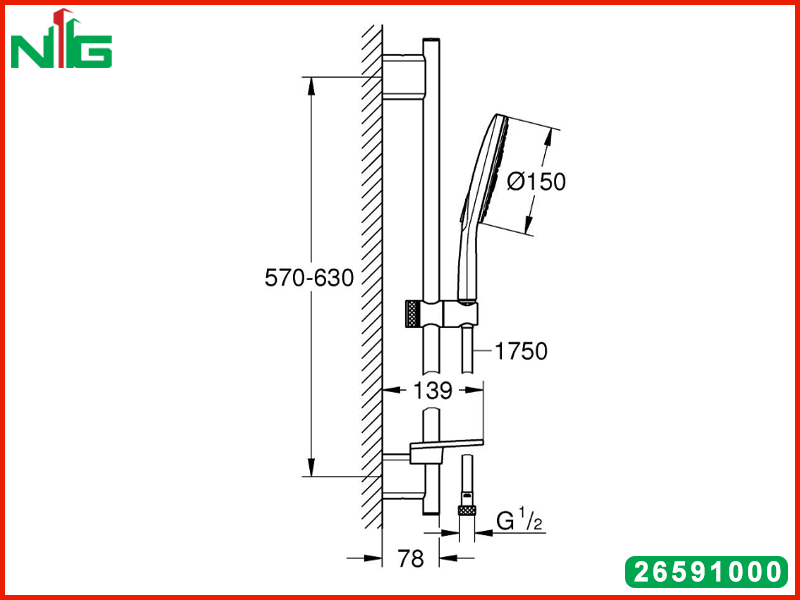 ban-ve-ky-thuat-bo-tay-sen-va-thanh-truot-Grohe-Rainshower-SmartActive-150-26591000