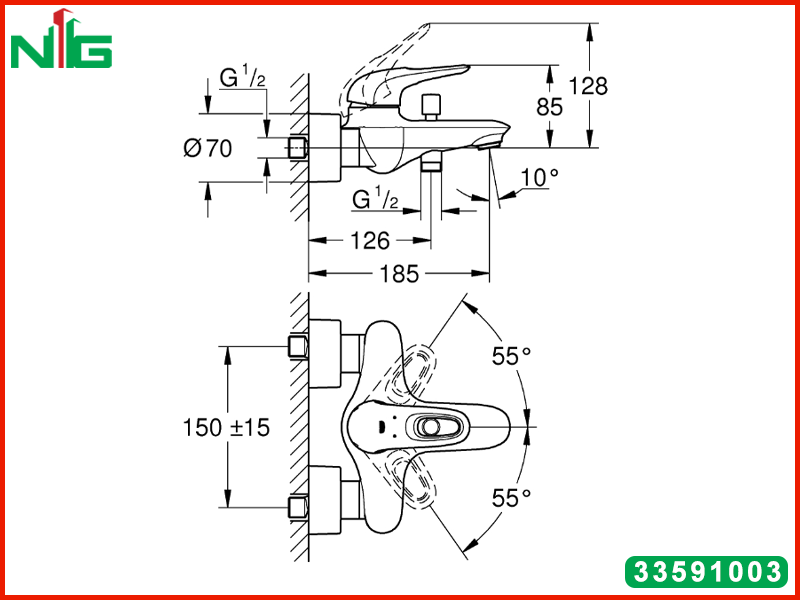 ban-ve-ky-thuat-bo-tron-nong-lanh-Grohe-2-che-do-Eurostyle-33591003